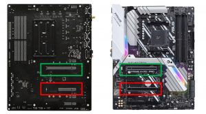 اسلات‌های PCIe x16 و x8