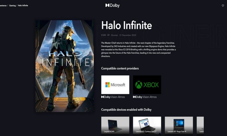 halo infinite dolby vision