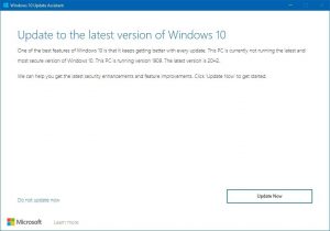 ویژگی Update Assistant یک روش مناسب برای برزورسانی به نسخه جدید ویندوز 10