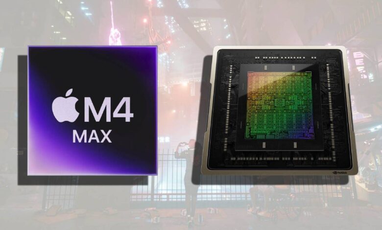 رقابت داغ M4 Max اپل و RTX 5090 انویدیا