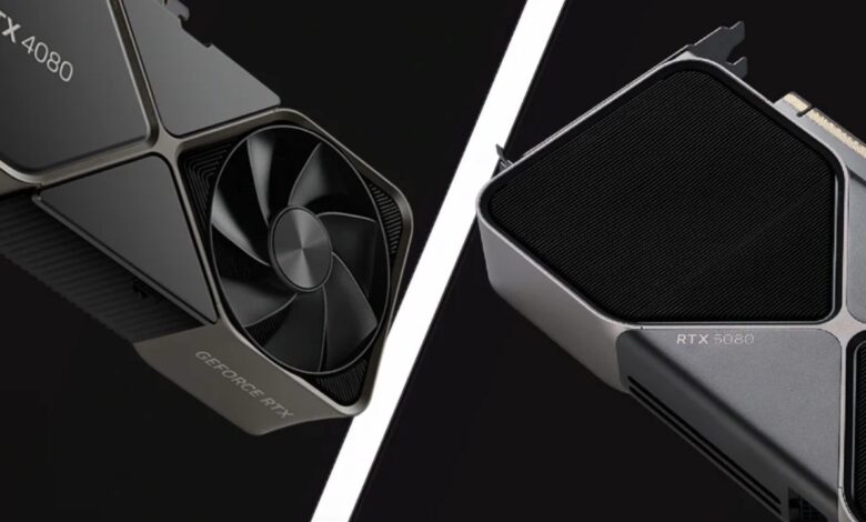 مقایسه rtx 5080 و rtx 4080 در گیم
